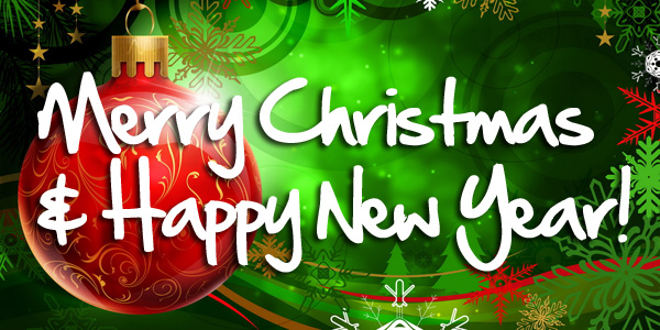 Merry Christmas And Happy New Year Banner Design Stock 