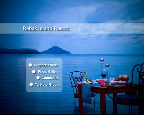 dvd menu rebak island resort