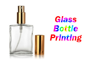 blank fragrance glass bottle with full color printing