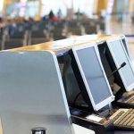 empty unattended customer service counter