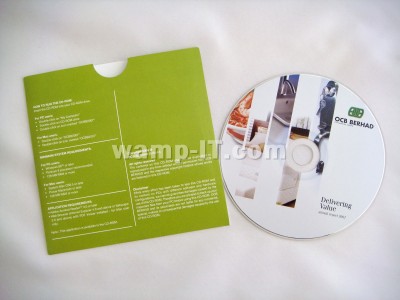 design templates - disc jacket with 1 flip panel